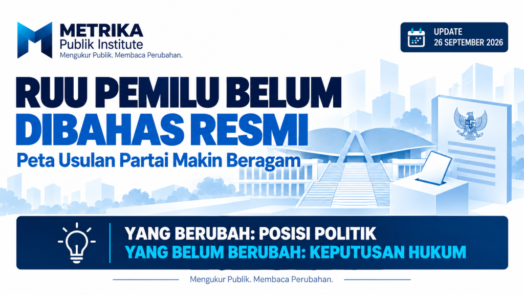 Gambar utama RUU Pemilu belum dibahas resmi dan peta usulan partai