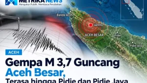 Gempa M 3,7 Guncang Aceh Besar